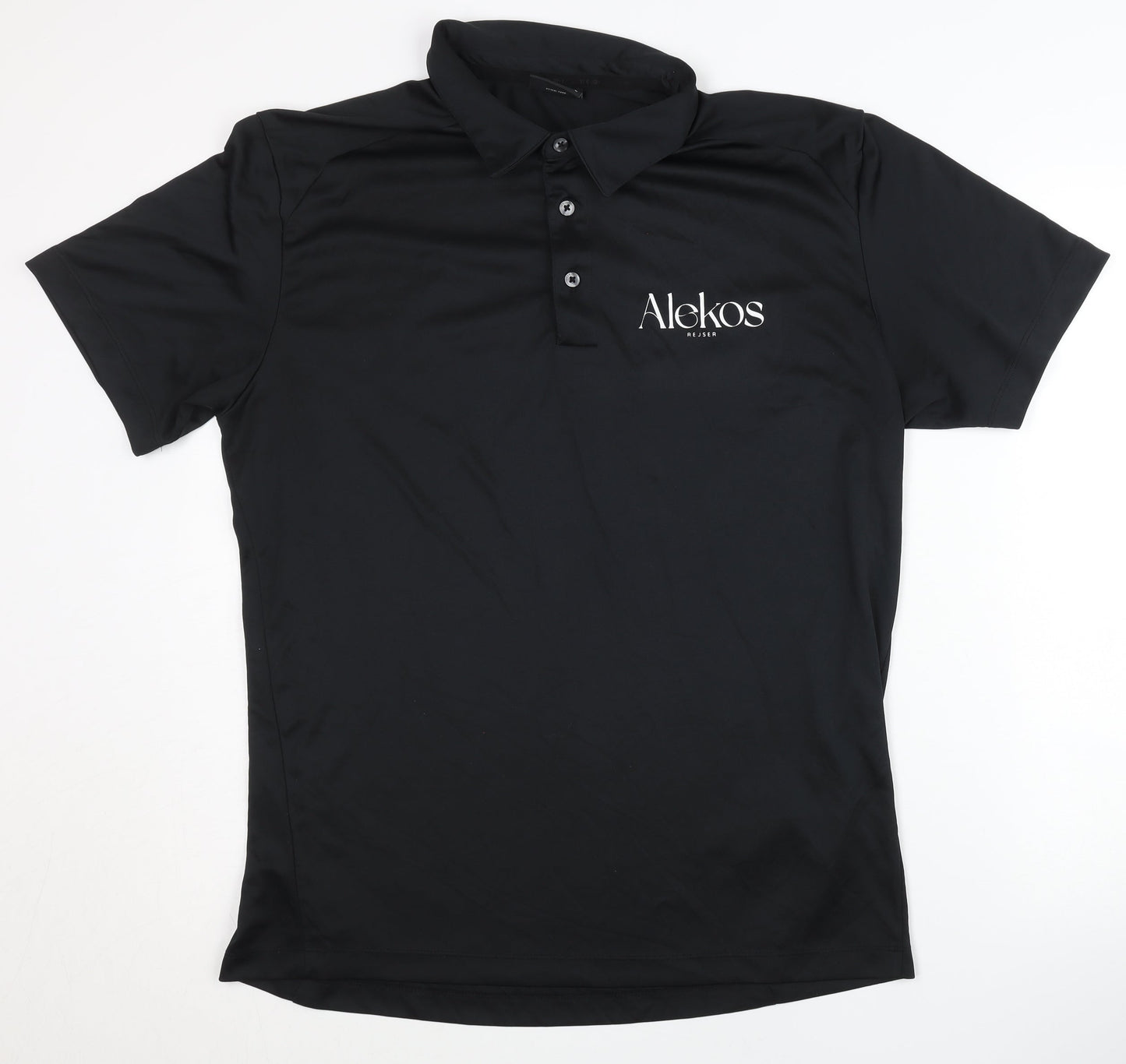 Tee Jays Men's Black Polo Shirt - Size L