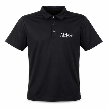 Front view of Tee Jays Men's Black Polo Shirt -, size L