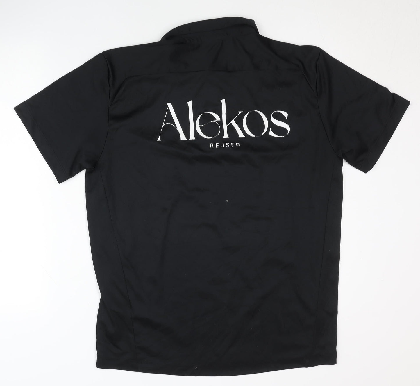 Tee Jays Men's Black Polo Shirt - Size L