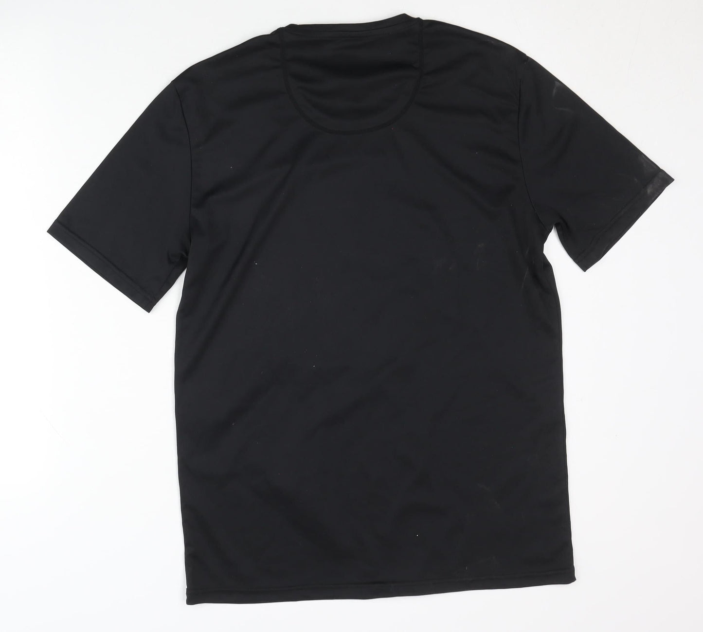 Decathlon Men's Black T-Shirt, Size L, Short Sleeve
