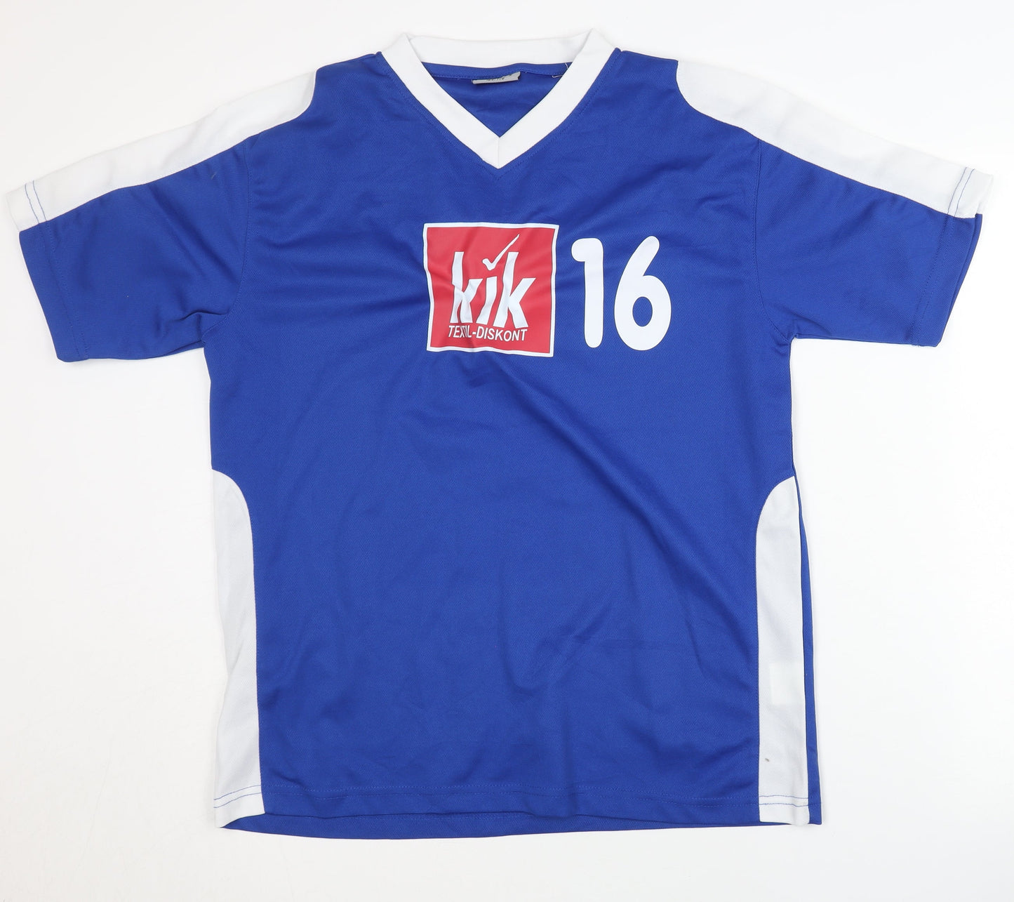 Identic Boys Blue Football Jersey T-Shirt 12-14 Years