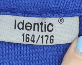 Identic Boys Blue Football Jersey T-Shirt 12-14 Years