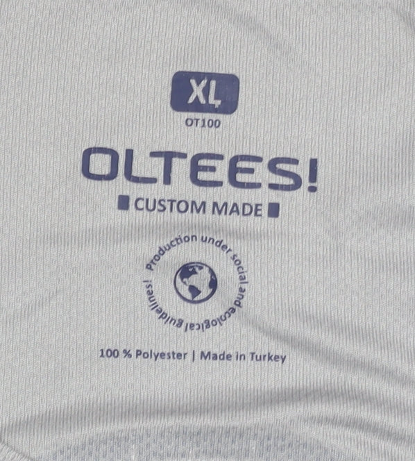 OLTEES! Men's Grey XL T-Shirt, Graphic Print Casual