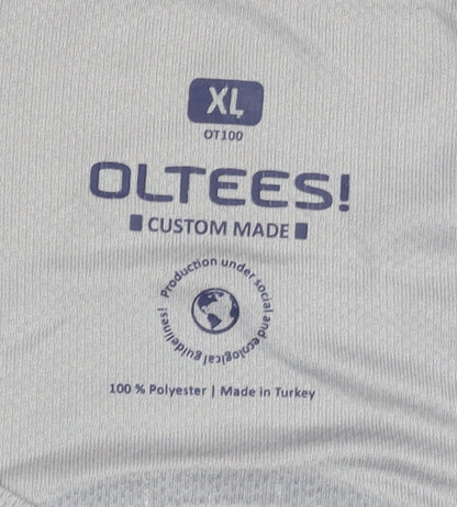 OLTEES! Men's Grey XL T-Shirt, Graphic Print Casual