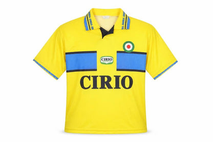 Front view of Non Originale Men's Yellow Football Jersey S - Vieri 32 Logo