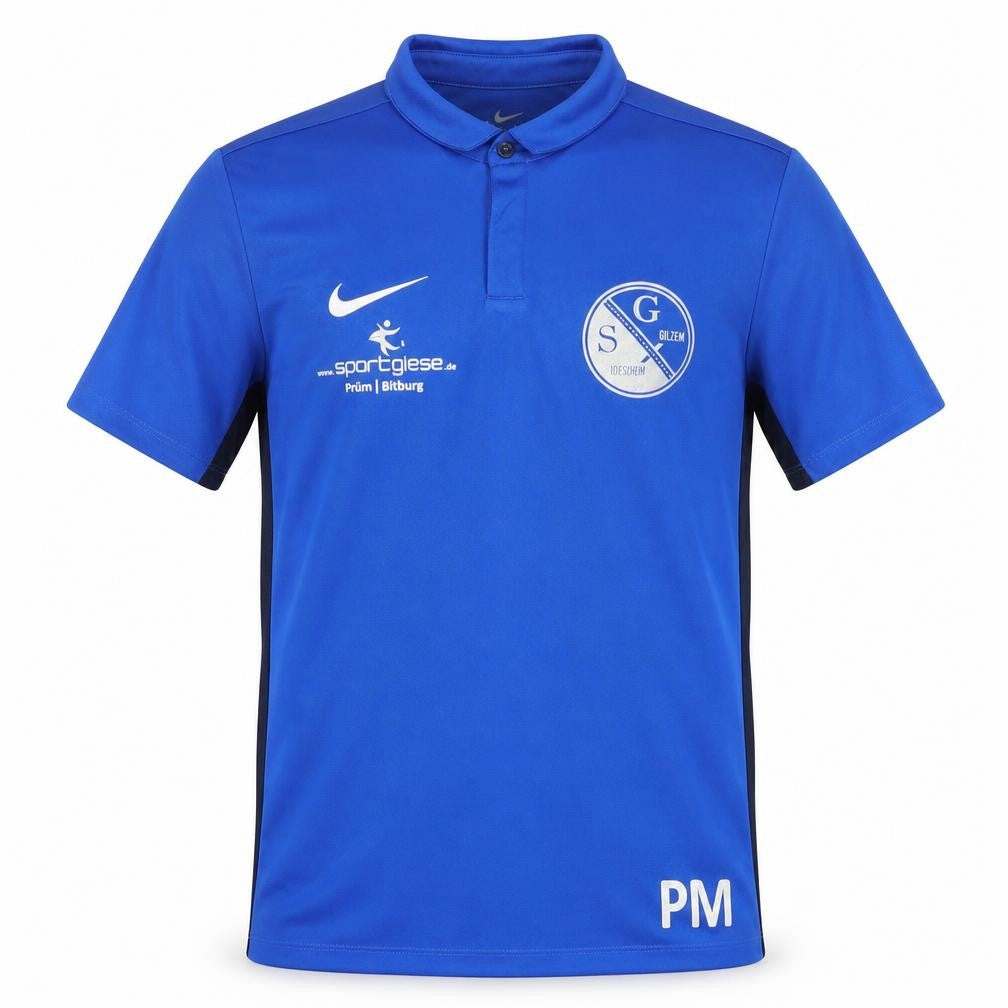 Mens UK Size M Nike Blue Football Polo