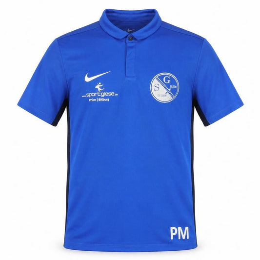 Mens UK Size M Nike Blue Football Polo