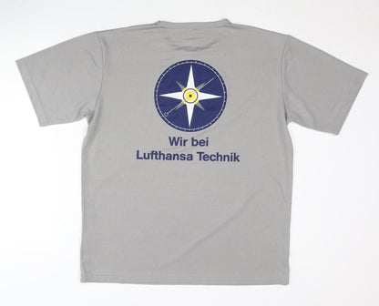OLTEES! Men's Grey XL Graphic T-Shirt Crew Neck