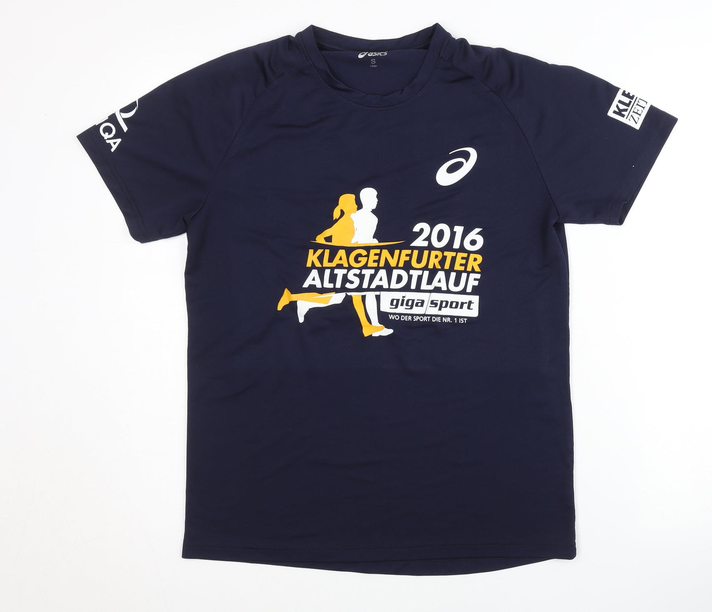 Asics Men's Blue Running T-Shirt - Size S, Sport, Logo