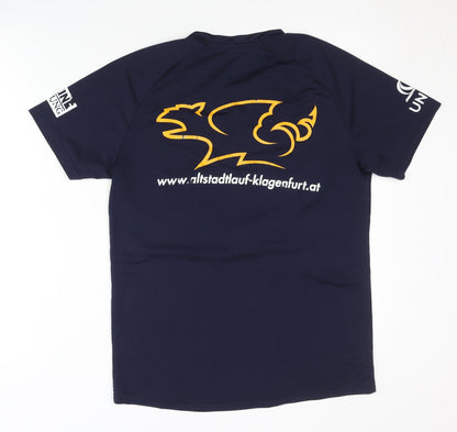 Asics Men's Blue Running T-Shirt - Size S, Sport, Logo