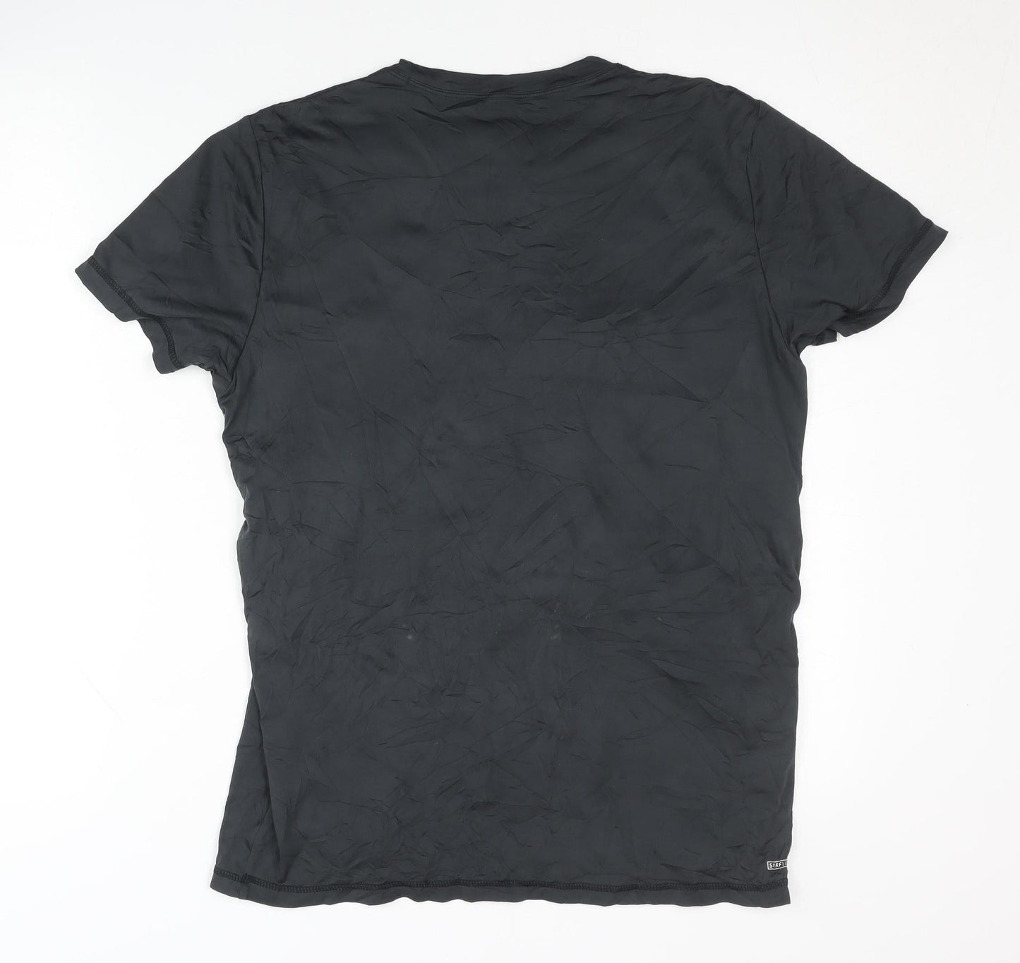 Rip Curl Men's Black Striped T-Shirt - Size S