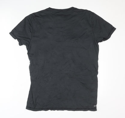 Rip Curl Men's Black Striped T-Shirt - Size S