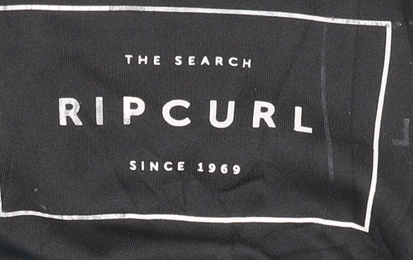 Rip Curl Men's Black Striped T-Shirt - Size S