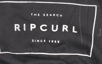 Rip Curl Men's Black Striped T-Shirt - Size S