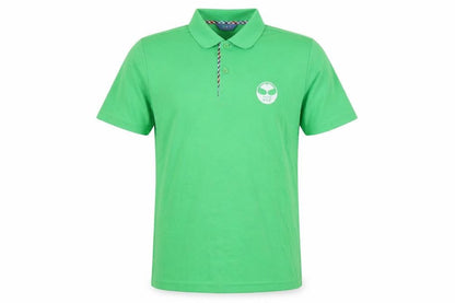 FGS Men's Green Polo Shirt, Size M, Cotton Blend