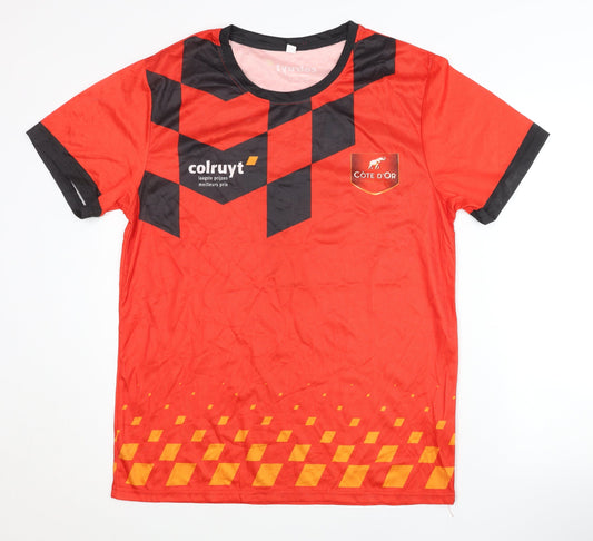 Men's Red XL Football Jersey Short Sleeve
