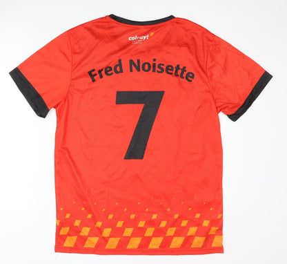 Men's Red XL Football Jersey Short Sleeve