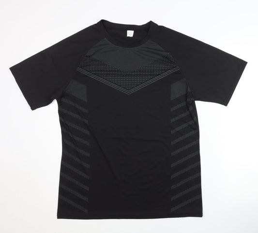 Men's Black 2XL Basic T-Shirt