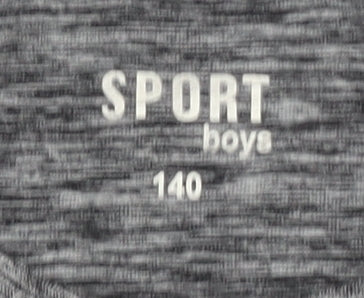 Pocopiano Boys Grey Jersey T-Shirt, 12-13 Years, Sporty Fit