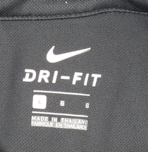 Nike Men's Black Polo Shirt L Gym & Training