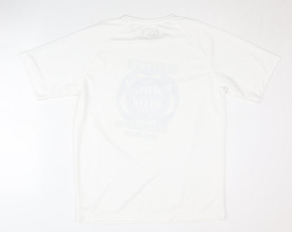Hanes Men's White M T-Shirt Jersey Sports