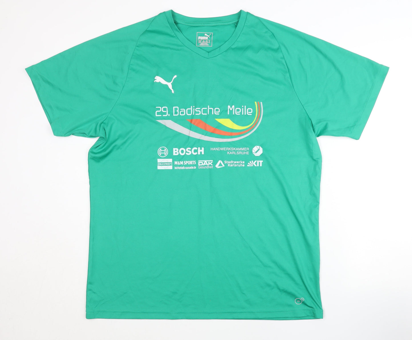 Puma Men's Green XL Jersey T-Shirt for Running