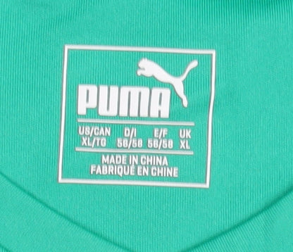 Puma Men's Green XL Jersey T-Shirt for Running