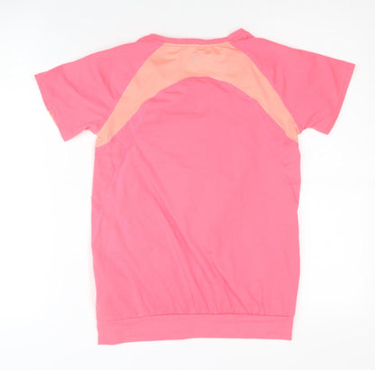 H&M Girls Pink Activewear T-Shirt, Size 13-14 Years