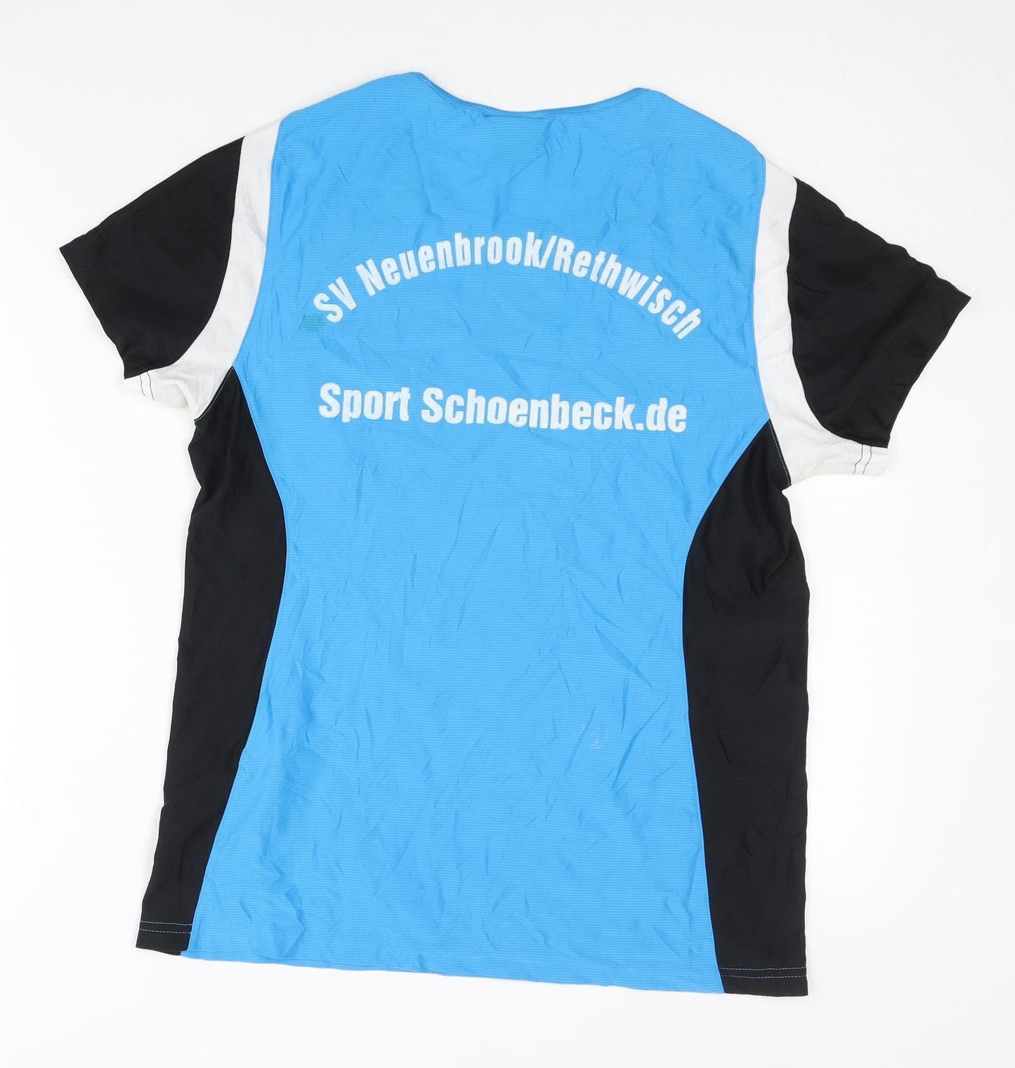 Erima Women's Blue Black Gym T-Shirt Size 10