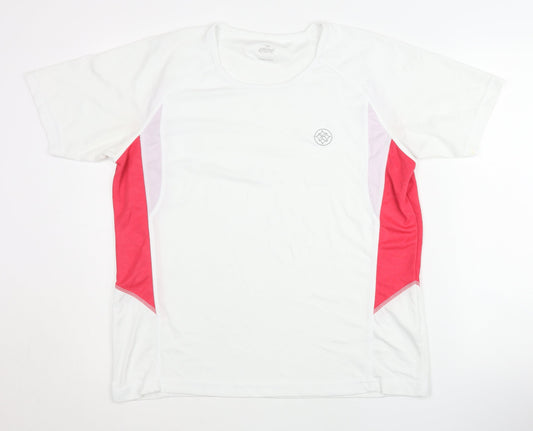 Crane Men's White L Basic T-Shirt for Gym