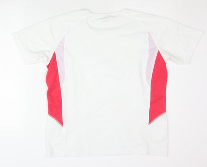 Crane Men's White L Basic T-Shirt for Gym