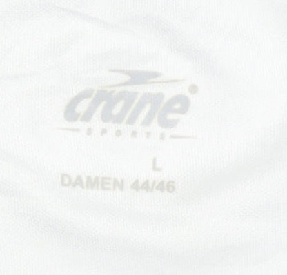 Crane Men's White L Basic T-Shirt for Gym