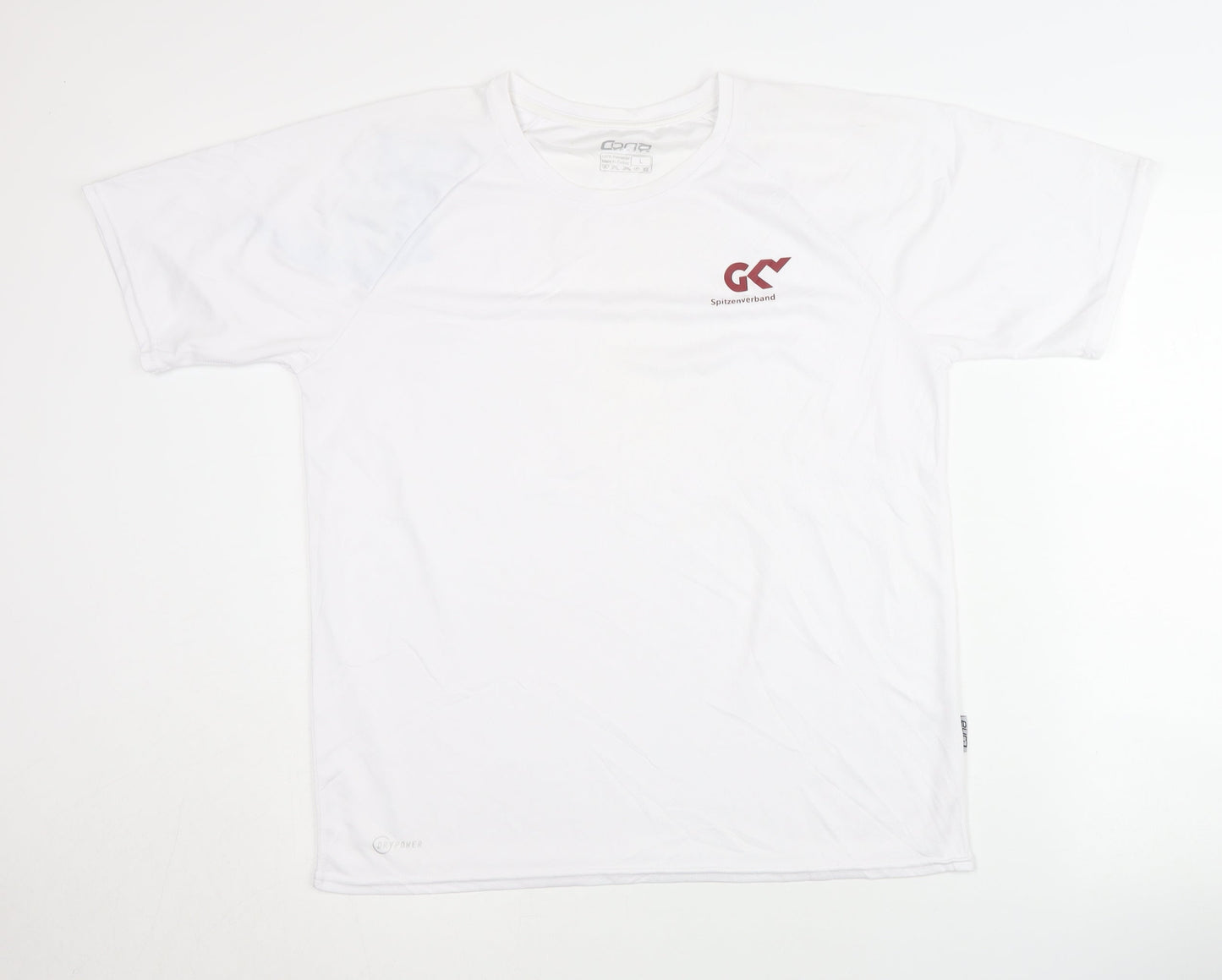 Cona Sport Men's White T-Shirt, Size L, Casual Jersey