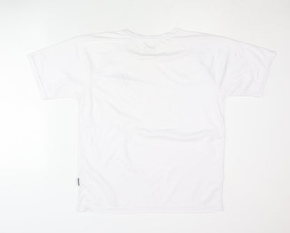 Cona Sport Men's White T-Shirt, Size L, Casual Jersey