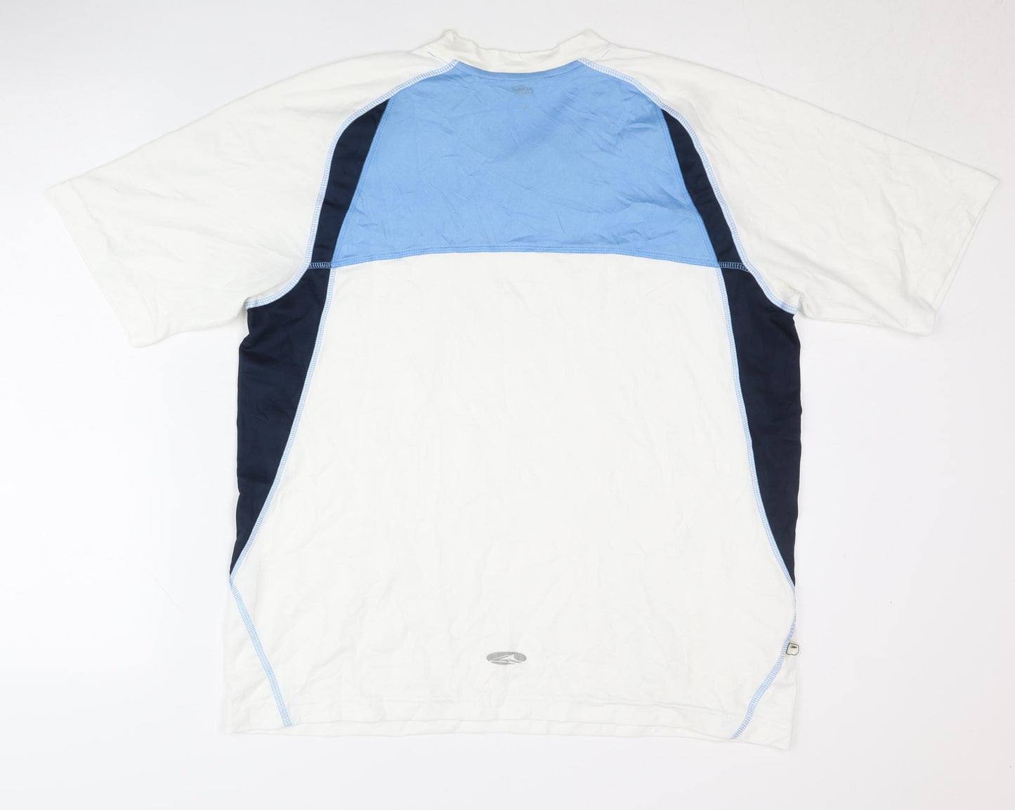 Crane Men's White V-Neck Activewear Top L