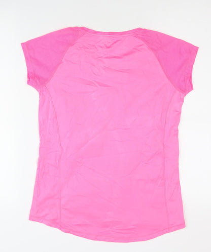 Yigga Girls Pink Athletic T-Shirt, Size 18, Lightweight & Breathable