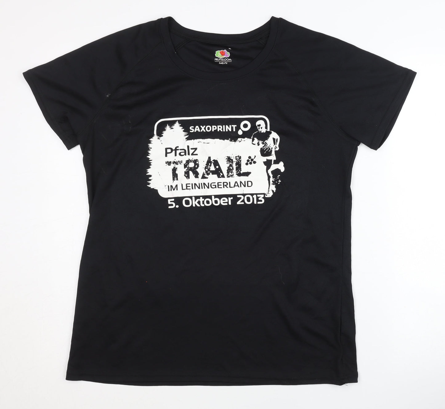 Fruit of the Loom Men's Black XL Running T-Shirt