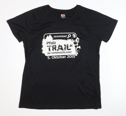 Fruit of the Loom Men's Black XL Running T-Shirt