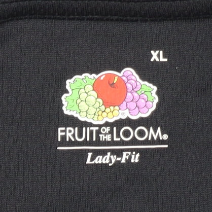 Fruit of the Loom Men's Black XL Running T-Shirt