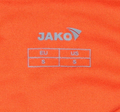 Jako Men's Orange T-Shirt, S, Crew Neck, Activewear