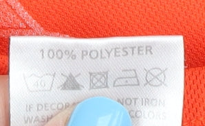 US Basic Women's Orange T-Shirt, Size S, Crew Neck