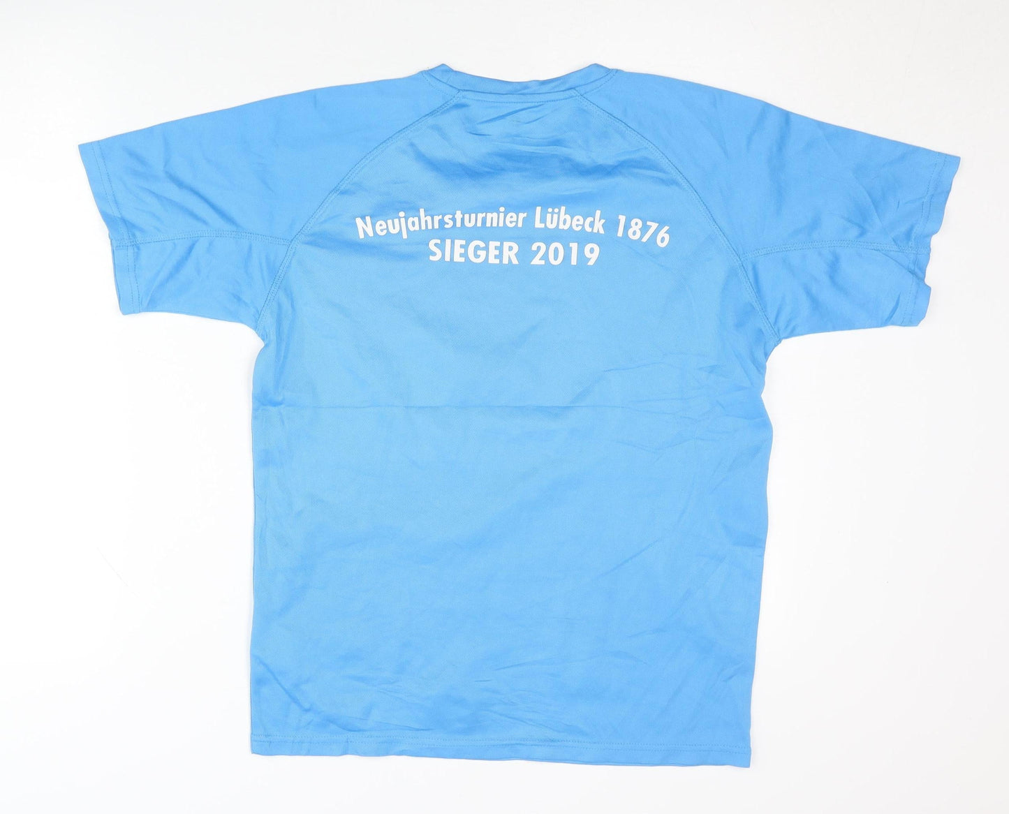 Spiro Men’s Blue Handball T-Shirt, Size S, Quick Dry Activewear