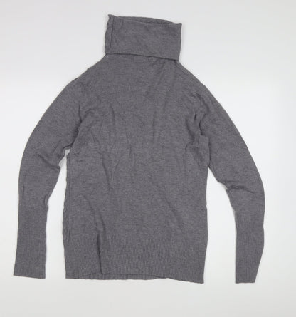 Passioni Women's Grey Roll Neck Pullover Jumper S