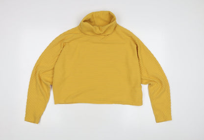 Womens UK Size L New Look Yellow Pullover Jumper