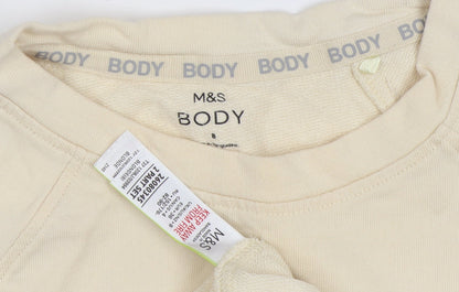 Womens UK Size 8 Marks and Spencer Beige Pullover Jumper