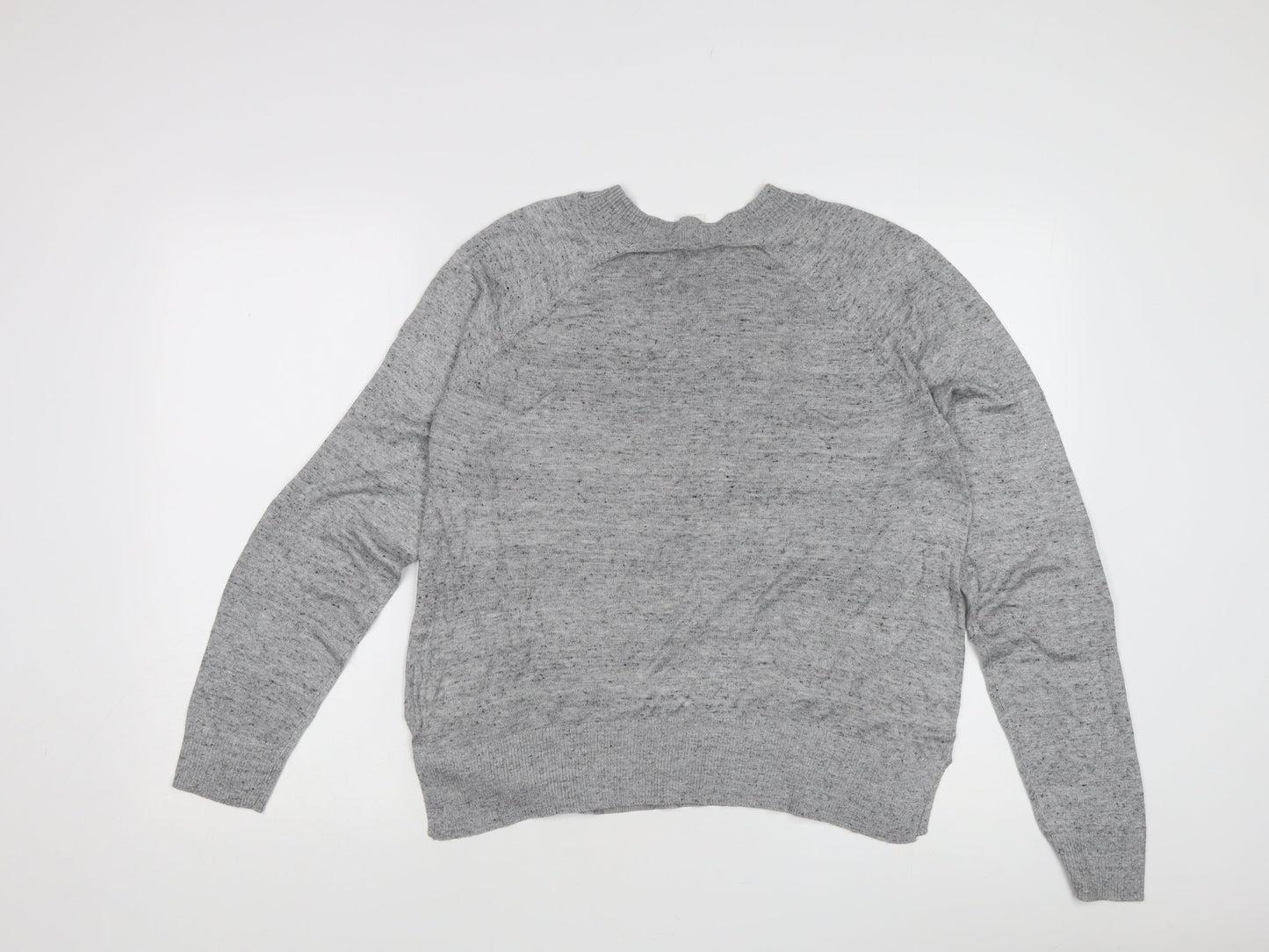 Basics Women's Grey Crew Neck Pullover Jumper M