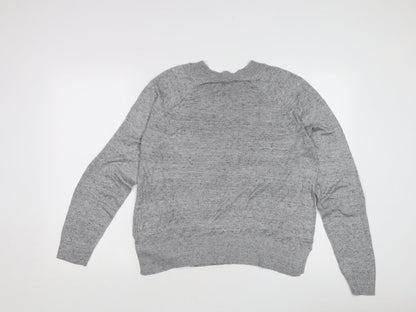 Basics Women's Grey Crew Neck Pullover Jumper M