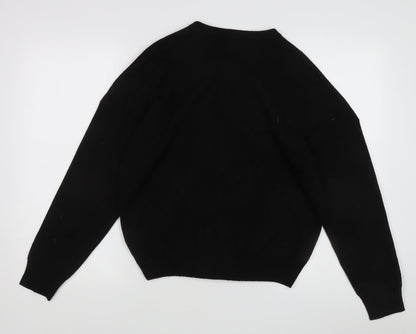 Boohoo Women's Black Full Zip Jumper, Size S