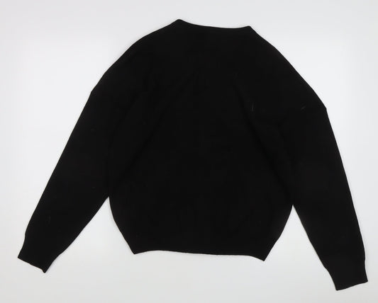 Boohoo Women's Black Full Zip Jumper, Size S