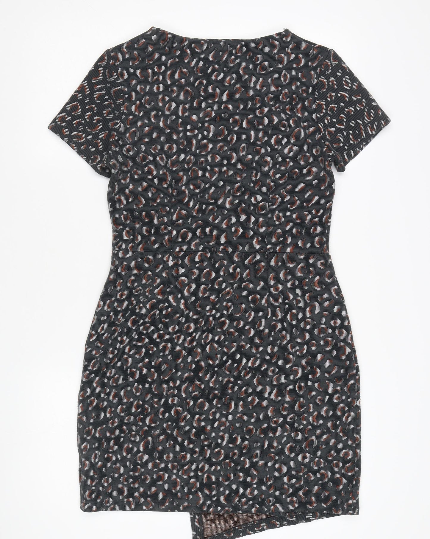 Next Women's Grey Animal Print Pencil Dress Size 10